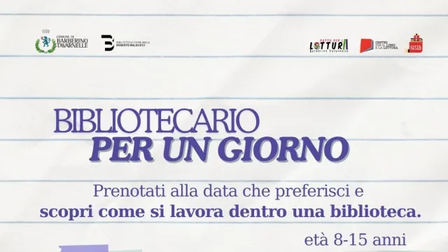 Banner bibliotecario per un giorno
